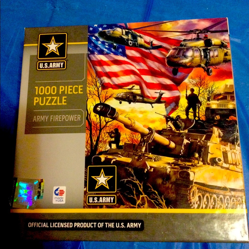 🧩 U.S. Army 1000 Piece Jigsaw Puzzle Army Firepower COMPLETE